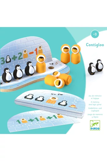  Djeco - Számolási készség fejlesztő játék - Iglu előtt - Contigloo