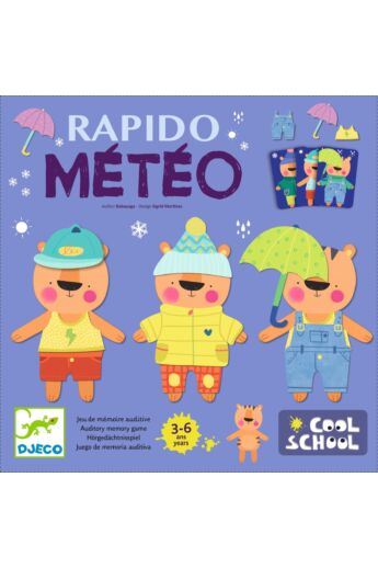 Djeco - Társasjáték - Öltözz Teó! - Rapido Meteo