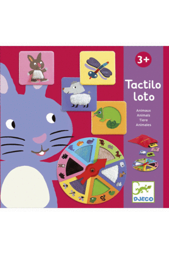 Djeco Társasjáték - Tapintgató - Tactilo lotto, animals