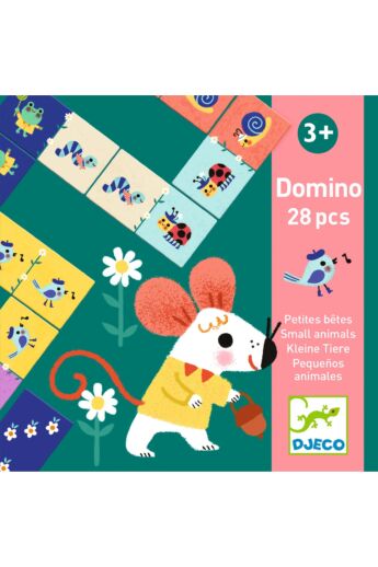 DJECO - JÁTÉKOK Dominó játék - Kicsi állatok - Domino Small animals