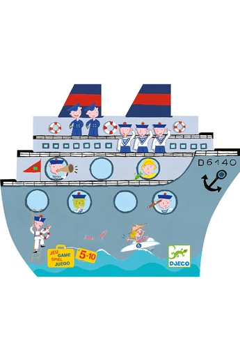Djeco -Társasjáték klasszikus - Torpedó - Naviplouf  Djeco -Társasjáték klasszikus - Torpedó - Naviplouf