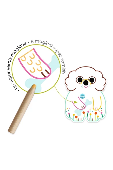 Djeco Meglepetés színező - Háziállatok - Domestic animals