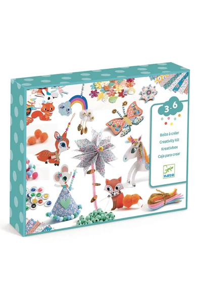 Djeco Kollázs műhely - Kreatív alkatrészek nagy készlete - Creativity kit