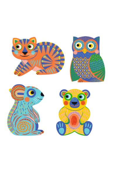 Djeco Vízzel színező készlet - Állat alakú lapokkal - Animalo-Ma