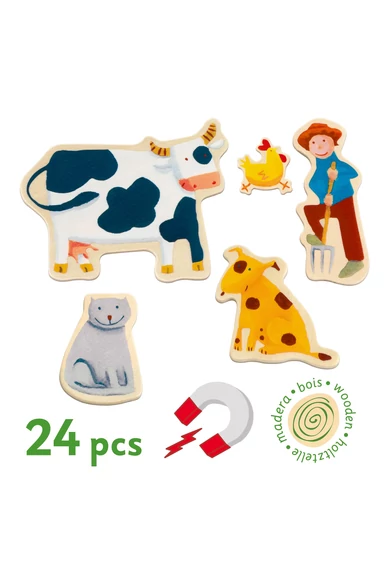 Djeco - Mágneses képkirakó - Farm - Farm