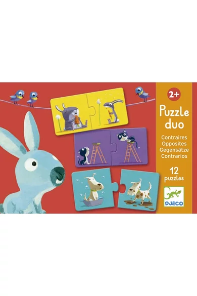 Djeco Párosító puzzle - Ellentétek - Opposites