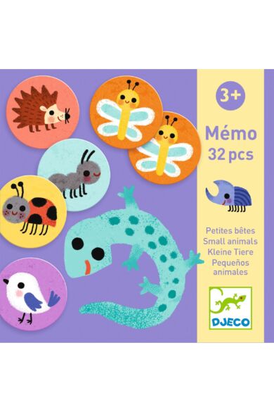 DJECO - JÁTÉKOK Memóriajáték - Kicsi állatok - Memo Small animals