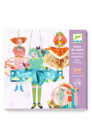 Djeco - Papír hajtogatás - Papír ruhák - Paper dresses